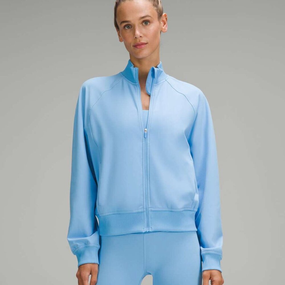 Lululemon Wunder Train Track Jacket Aero Blue 10